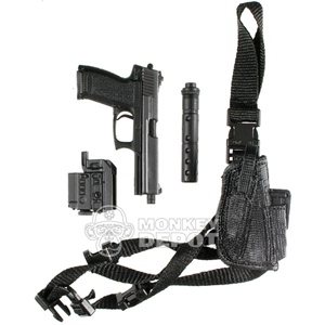 Pistol: Dragon Hk Mk23 Socom W Lam, Silencer, Holster