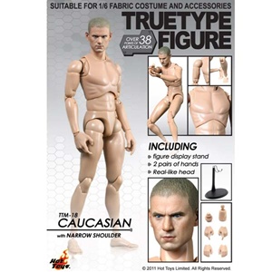 Hot Toys True Type True-Type Male Figure Body Caucasian, Blonde