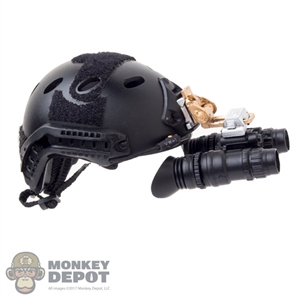 Monkey Depot - Helmet: Mini Times Black FAST w/NVG & Velcro