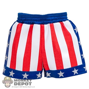 Monkey Depot - Shorts: Star Ace Mens Stars and Stripes Boxing Shorts