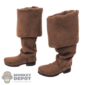 Monkey Depot - Boots: Third Party Mens Brown Bucket Boots w/Ankle Pegs