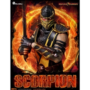 Mortal Kombat 9 Scorpion 1/6 12” Action figure World Box Skull